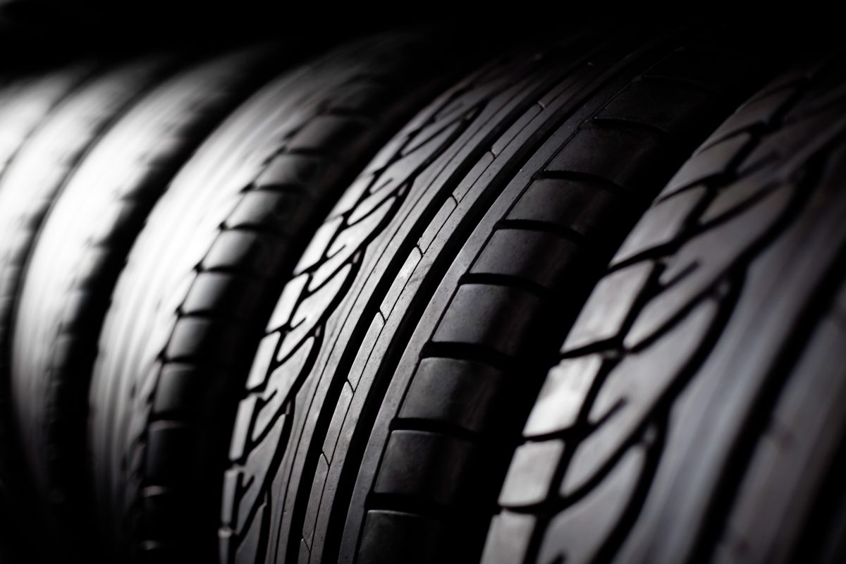 Tire stack background