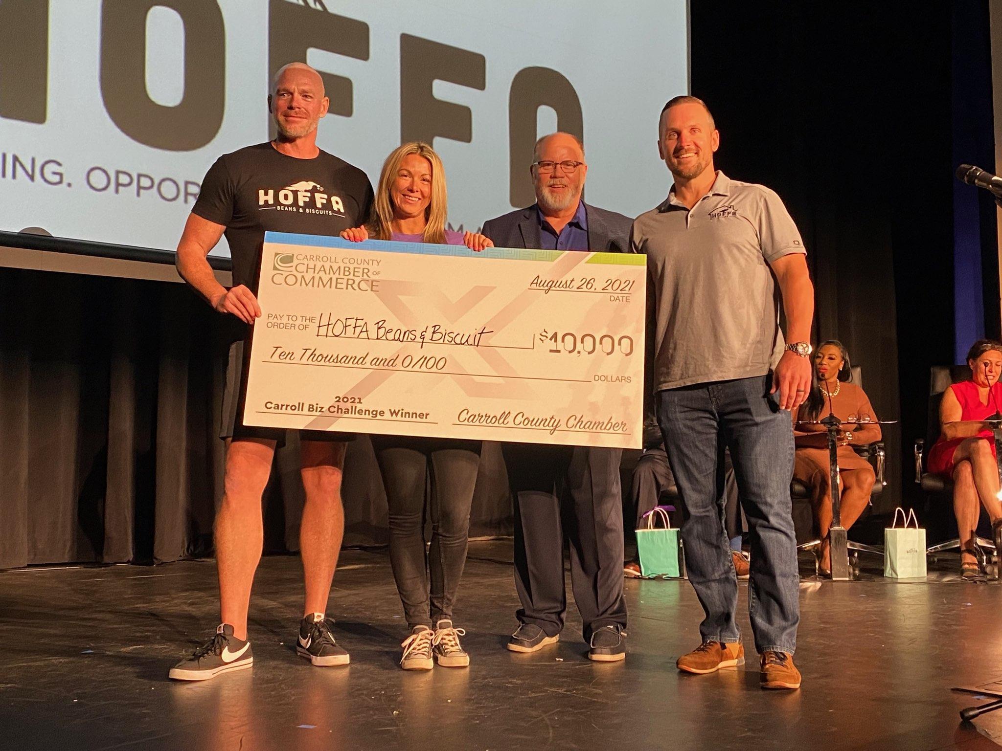 tom herb of hoffa carroll biz challenge winner